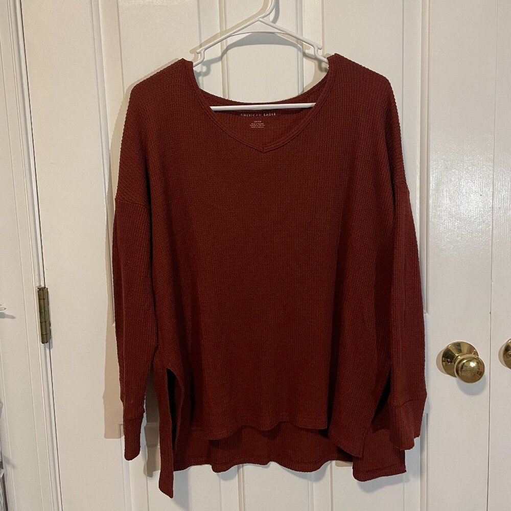 American Eagle Burgundy Sweater
